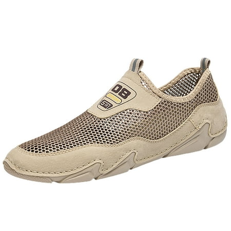 

Cathalem Sandal Men Adult Male Mens Wide Sandals 13w Casual Shoes Men s Mesh Breathable Leather Shoes Versatile Men s Shoes Sandals for Men 11 Beige 10.5