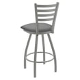 thumbnail image 4 of XL 410 Jackie 25" Swivel Counter Stool with Anodized Nickel Finish and Canter Folkstone Grey Seat, 4 of 4