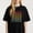 Black-5, variant on Inspirational Floral Graphic for Women Motivational Bible themed Casual Tee print T Shirt