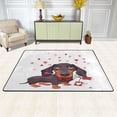 thumbnail image 2 of Dreamtimes Valentines Day Dog Non-Slip Area Rug 36"x24", Cute Dachshund Floor Carpet Comfort Floor Mats Decor for Indoor Front Porch,Living Room, Bedroom,Kitchen, 2 of 5