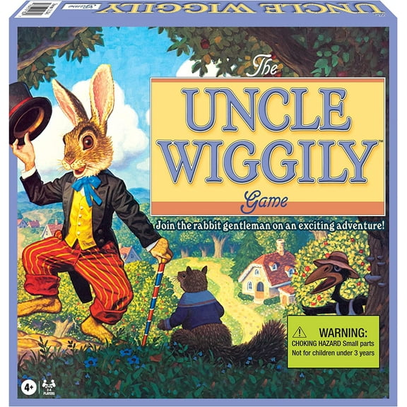 Winning Moves Uncle Wiggily Game, Board Game with Simple Rhymes, Numbers, and Symbols for Ages 4 and Up, 2 - 4 Players