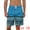 Light Blue, variant on Unique Bargains Men's Color Block Stripes Pattern Drawstring Waist Swimwear Shorts 36 Light Blue