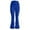 Blue, variant on Womens Yoga Pants Flared High-Waist Full-Length Yoga Pants Dance Studio Charming Activewear Tummy Control Yoga Leggings