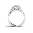 thumbnail image 3 of 1-1/4 Carat T.W. Diamond Criss-Cross Shank Halo 14kt White Gold Engagement Ring Set, 3 of 5