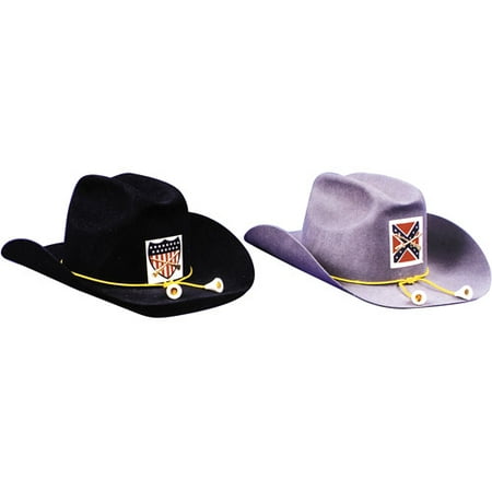 Confederate Civil War Hats - Civil War Quality Grey Officers Hat Adult Halloween Accessory