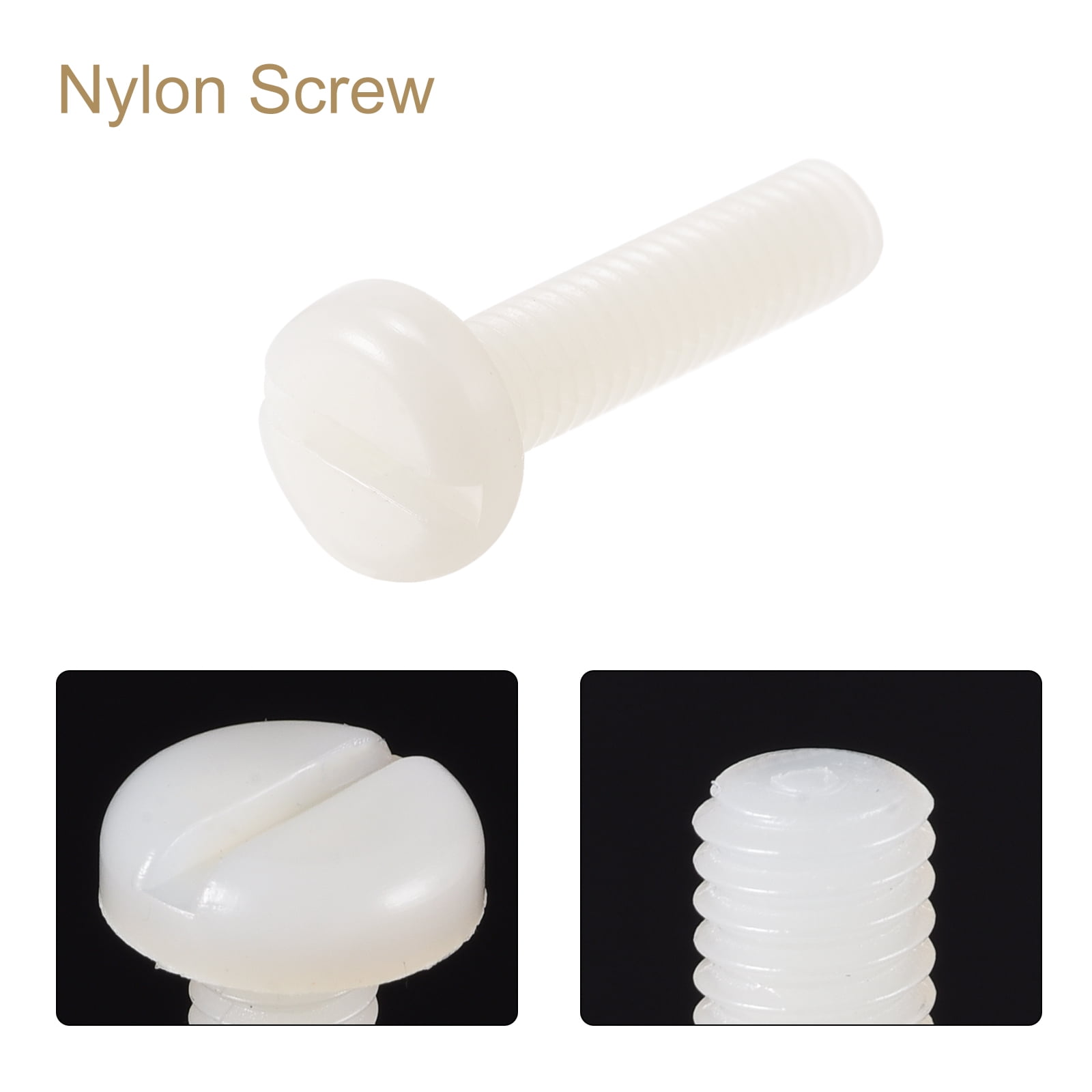 Slotted Pan Head Machine Screws With Nuts – M4 X 25mm, Bright Zinc Plated, Pack Of 50 For DIY & Fixing Projects