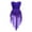 Purple, variant on renvena Kids Girls Sleeveless Cutout Back Lyrical Ballet Dance Dress Leotard High-Low Hem Tulle Skirt Dancewear