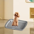 thumbnail image 1 of Almohadillas de entrenamiento para perros, inodoro para mascotas para cachorros, rejillas de malla, inodoro de entrenamiento para mascotas con bandeja Gris, 1 of 10