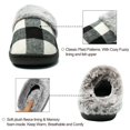 thumbnail image 3 of Needbo Women's Slippers Cozy Fuzzy Plaid Slip On Memory Foam House Shoes Indoor Outdoor, 3 of 7