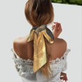 thumbnail image 3 of Zufioo Golden Winged White Horse Print Women's Long Silk Scarves, Dust and Sun Protection Headscarves, Scarves, Handbags, Clothing Accessories, Suitable for Travel, Dating-One Size, 3 of 6