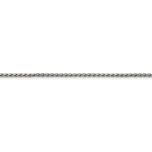 Stainless Steel 3.0mm Wheat 20inch Chain Necklace - 20 Inch