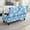 Blue Tie Dye Daisy, variant on FOR U DESIGNS Green Marble Print Ottoman Cover Stretch Flip-Top Storage Footstool Slipcover Washable Bench Slipcover with Elastic Bottom, Non-Slip Soft Stool Protector for Living Room