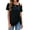 Black, variant on Women's Shirts Cold Shoulder Tops Twist Knotted Tops Casual Tunic Shirts Pullover Tops Crew Neck Blouse