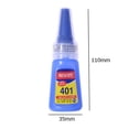 thumbnail image 2 of Pegamento líquido 401, adhesivo instantáneo, suministros escolares de belleza para uñas súper fuertes y rápidos, 2 of 6