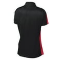thumbnail image 6 of Yellow Rooster Womens PosiCharge Active Textured Colorblock Polo Black/ True Red XL, 6 of 6