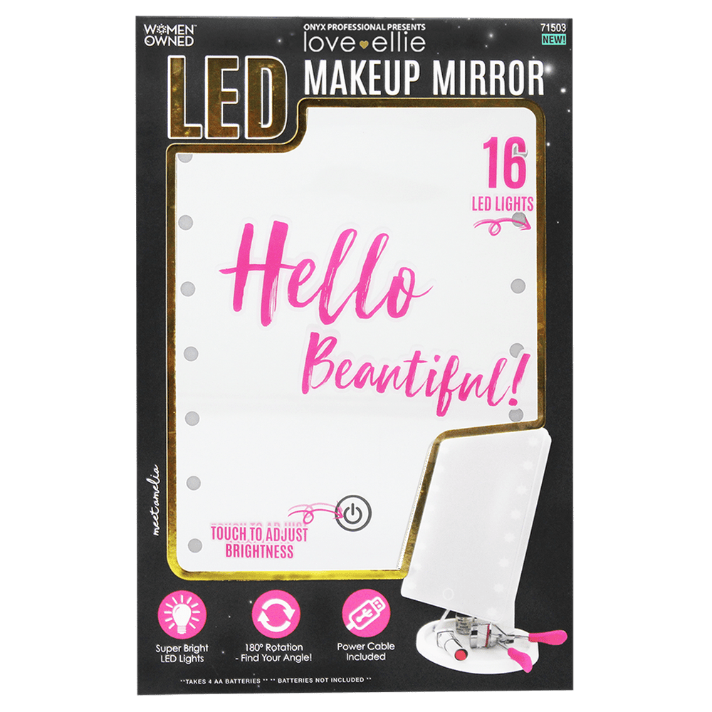 Onyx Professional Love Ellie Amelia LED Makeup Mirror with Lights