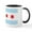 White/Black Inside, variant on CafePress - Chicago Flag White Background Mug - 11 oz Ceramic Mug - Novelty Coffee Tea Cup