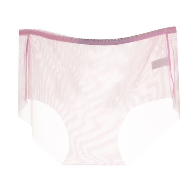 WZXFASHION Culottes pour Femmes Entièrement Transparentes Aguichant à Entrejambe Taille Basse sous-Vêtements Sans Coutures en Maille Grandes Culottes pour Femmes Rouges2 TTTG