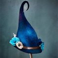 thumbnail image 4 of Sombreros de bruja negra para adultos y niños 1 piezas cinta Wdftyju de Mascarada disfraz de mago Top puntiagudo Cosplay accesorios de Halloween decoración de fiesta, 4 of 9
