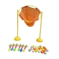 thumbnail image 1 of Bola lanzando aro de juguete de baloncesto interior por más de 18 meses niñas para niños naranja, 1 of 8