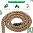 thumbnail image 3 of Jute Rope 2 Inchx50 Feet Natural Jute String Twine Twisted Manila Rope Burlap Rope, 3 of 7