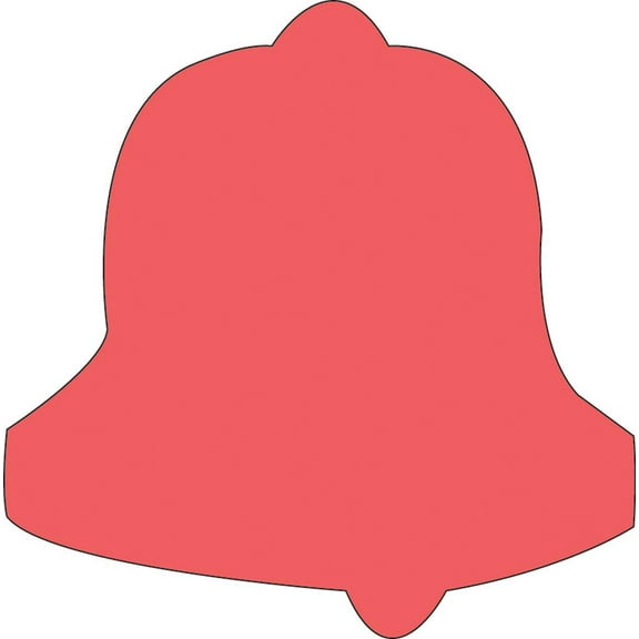 Sticky Shape Notepad Holiday Bell, 3" x 3", 50 Sheets, Sticky Paper for Messages, Classroom, More