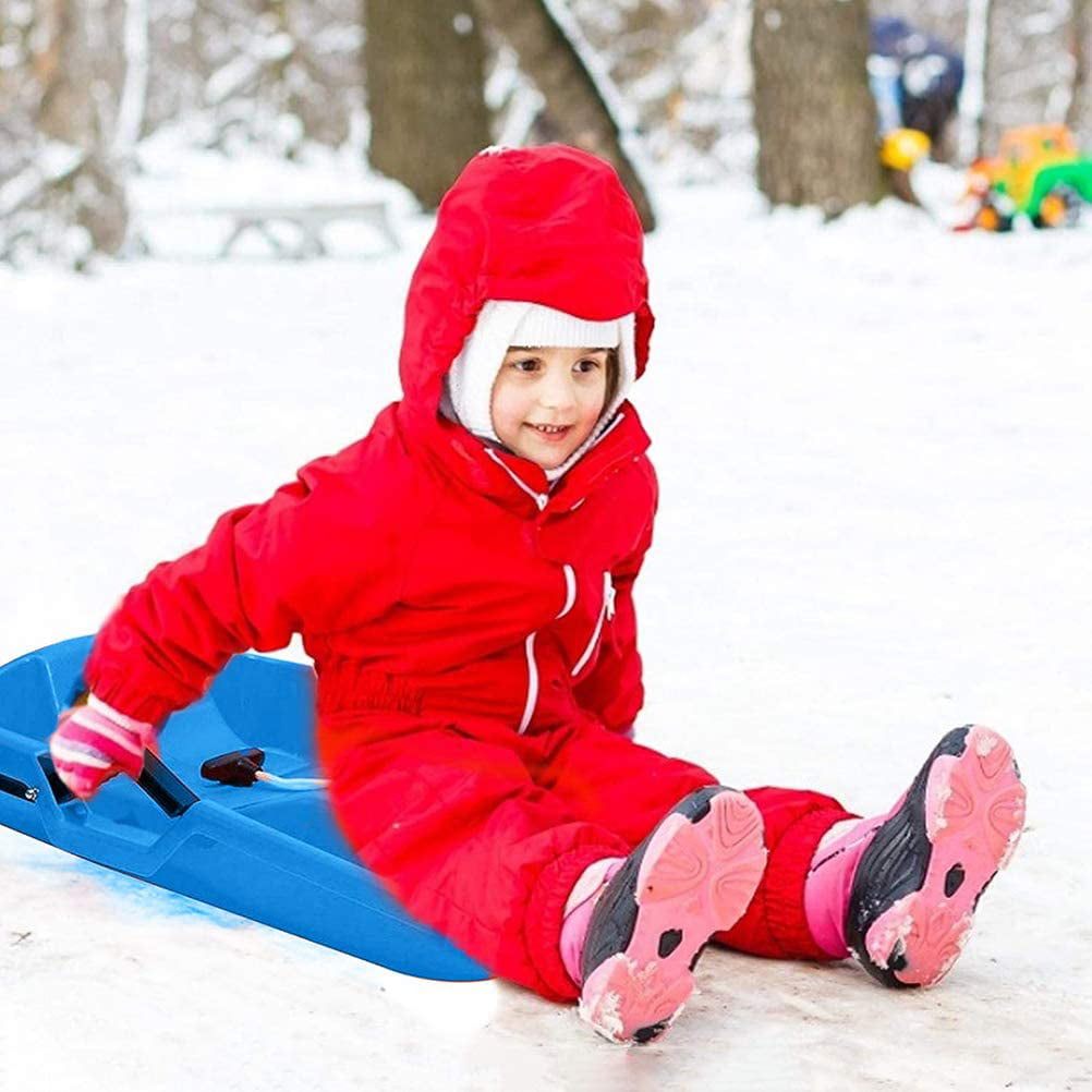 Ettzlo Snow Sleds,Snow Sledge High Performance Toboggan Sledge Snow Sand Grass Sledge Slider with Pull Rope for Children Adults 