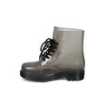 thumbnail image 4 of New Women Red Ruby Gum-1 Clear Lace Up Lug Sole Combat Rain Boot, 4 of 5