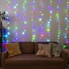 Merkury Innovations Indoor Curtain Lights, Multi-Color LEDs, 3 Flashing Modes, Remote Control, USB Powered