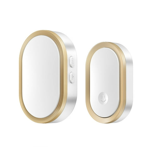 bedienty Electric Wireless Doorbell 4 Volume Adjustable Mute Door Bell Office Apartment Punch Free Device Children US Plug