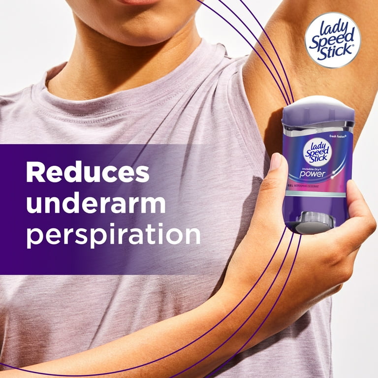 Lady Speed Stick Invisible Dry Power Antiperspirant Deodorant Gel, Fresh  Fusion - 2.3 ounce