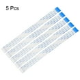 thumbnail image 2 of Unique Bargains Flexible Flat Cable, 24 Pins 0.5mm Pitch 150mm FPC FFC Ribbon Cable 5 Pack(B Type), 2 of 4