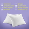 thumbnail image 4 of Waterguard Waterproof Pillow Protectors Bed Bug Control, Zippered Quilted, Thick Pillow Covers, (8 Pieces)&nbsp;, 4 of 5