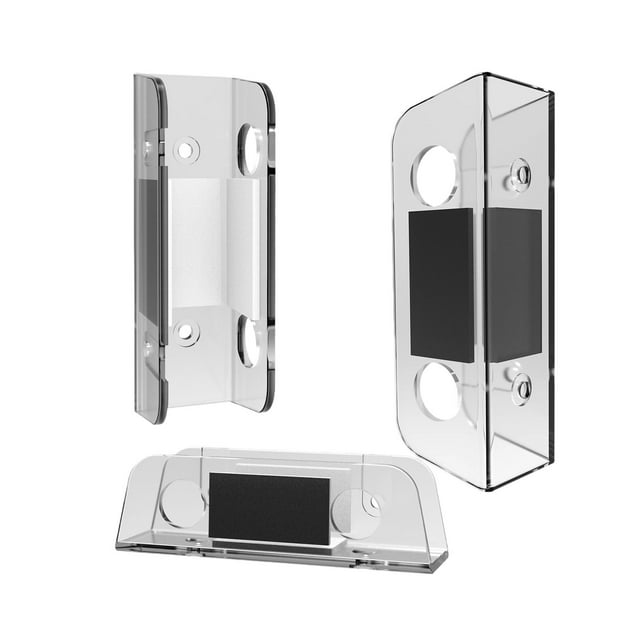 Soporte para estante debajo del escritorio para computadora portátil, resistente, protección contra rayones, soporte multifuncional para oficina en transparente
