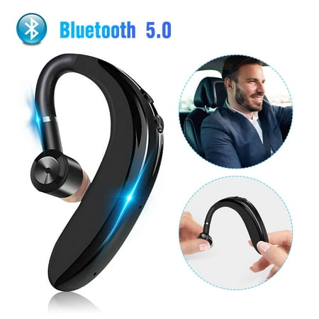 EEEKit Wireless Bluetooth Headset V5.0 Hands Free Earphone with Noise Cancellation Mic 18-Hour Playing Time Compatible with iPhone Android