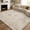Beige, variant on 8x10 Rust Red Multi Washable Vintage Print Area Rug for Living Room