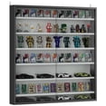 thumbnail image 1 of HOMCOM 7-Storey Wall Shelf Display Cabinet, Shot Glass Display Case, 1 of 10
