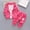 Hot Pink-09, variant on Sentuca Girls Clothes Toddler Outfit Sets Long Sleeve Tops and Jackets and Sweatpants 3PC Suit Size 2-3Years