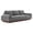 Gray, variant on Modway Oasis Upholstered Fabric Sofa with Bolster Armrests in Light Gray