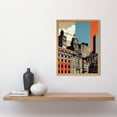 thumbnail image 2 of Leeds Modern Colour Block Cityscape Illustration Art Print Framed Poster Wall Decor 12x16 inch, 2 of 5