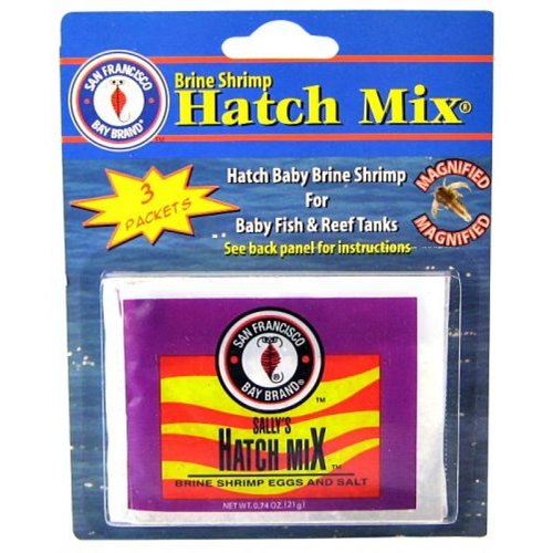 Brine Shrimp Hatch Mix 3 Pack (0.61 oz each) by San Francisco Bay Brands