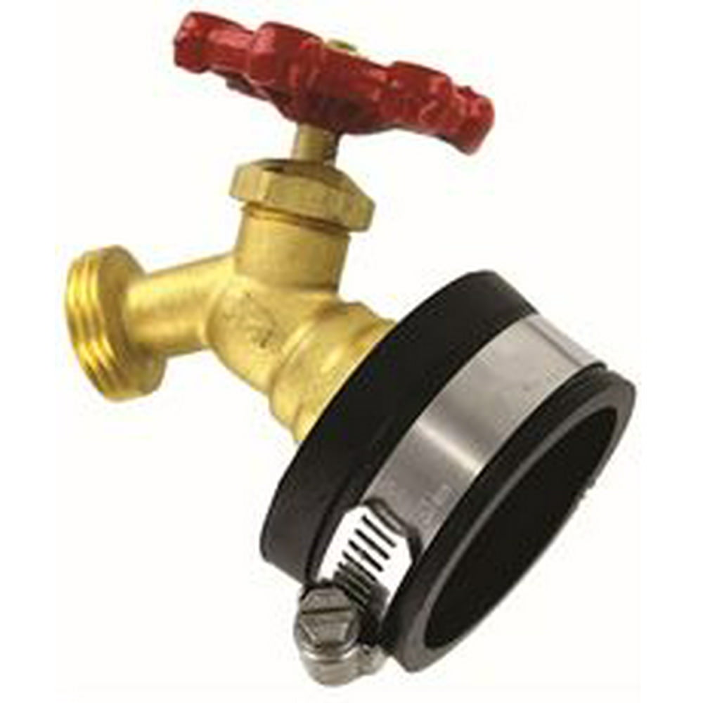 Fernco Reusable Cap With Hose Bibb, 4 In.