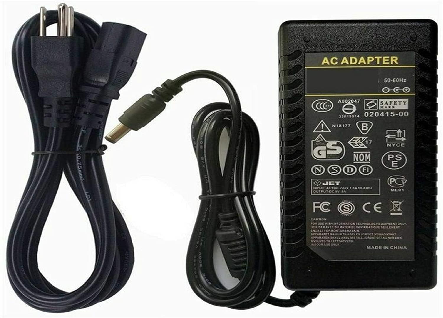 110v Elliptical Supply Adaptor LifeFitness Treadmill Power Cord 3-PRONG 