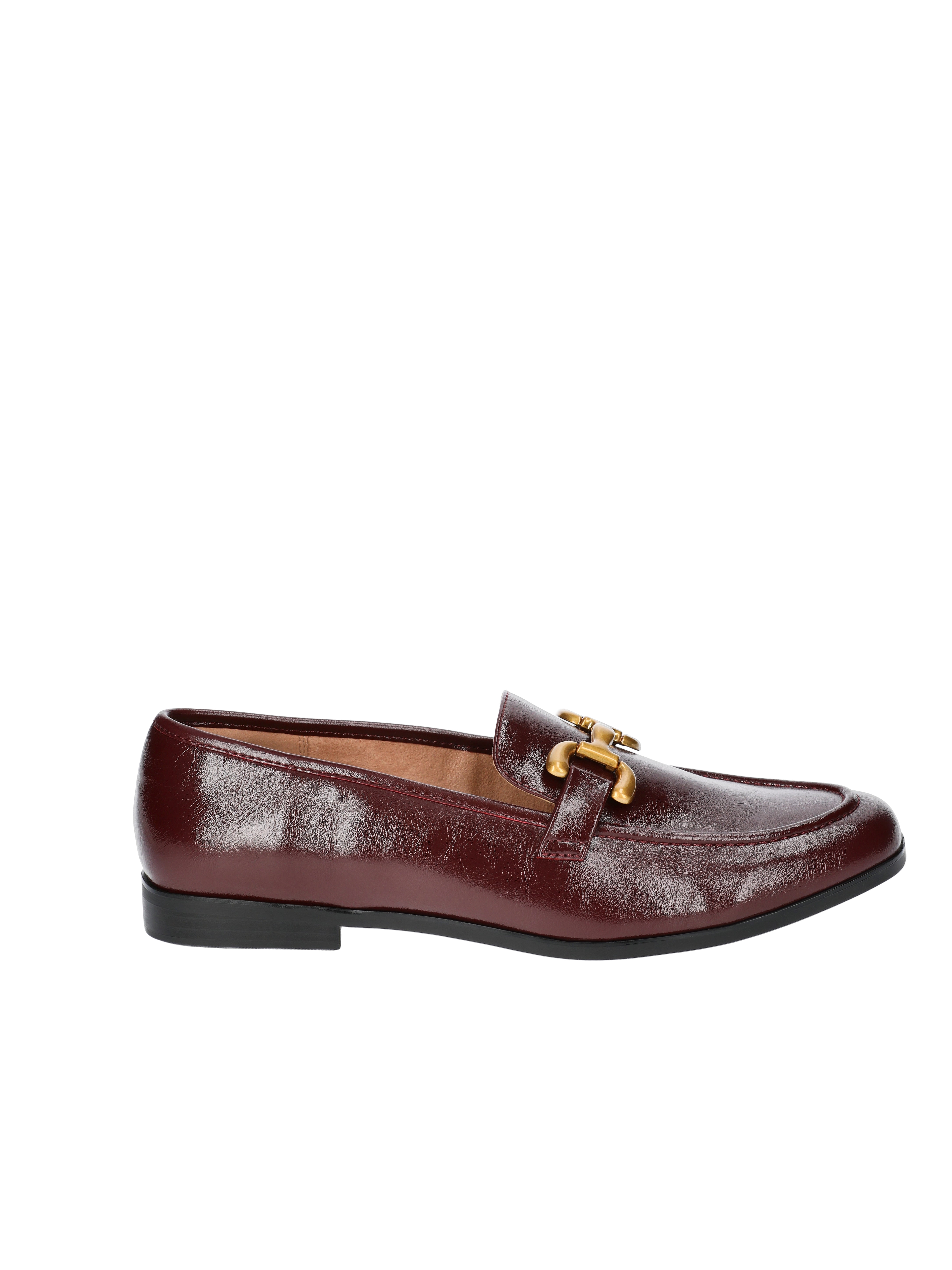 Time and Tru Women's Faux Leather Buckle Loafers