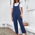 thumbnail image 2 of Moda mujer verano Casual Sexy manga corta Color sólido vendaje pantalones de pierna ancha monos Fridja alkflakhf36935, 2 of 4