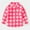 Hot Pink, variant on BRGZLK Toddler Kids Long Sleeve Button-Down Shirt Boys Girls Cute Checkered Print Lapel Casual School Uniform Top with Pocket Army Green 7-8 Years