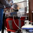 thumbnail image 3 of Kohree 8 Ft High Pressure Propane Hose with 20 PSI Regulator Stainless Steel Braided QCC-1 Type Connection for Turkey Fryer, Firepit, Newer U.S. 5-40lb Propane Gas Tanks, 96", 3 of 7