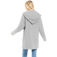 thumbnail image 4 of Made by Olivia Women's Casual Oversized Loose Fit Zip Up Pullover Hoodie Tunic Sweatshirt Jacket Fall Outfits (S-3X), 4 of 4