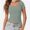 Sage green, variant on Womens Scoop Neck Short Sleeve Casual Tshirts Tops Summer Going Out Work Cute Fitted Shirts Trendy