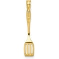 thumbnail image 3 of 14K Yellow Gold W/Black Enamel 3-D Spatula Charm - 21.7mm, 3 of 7